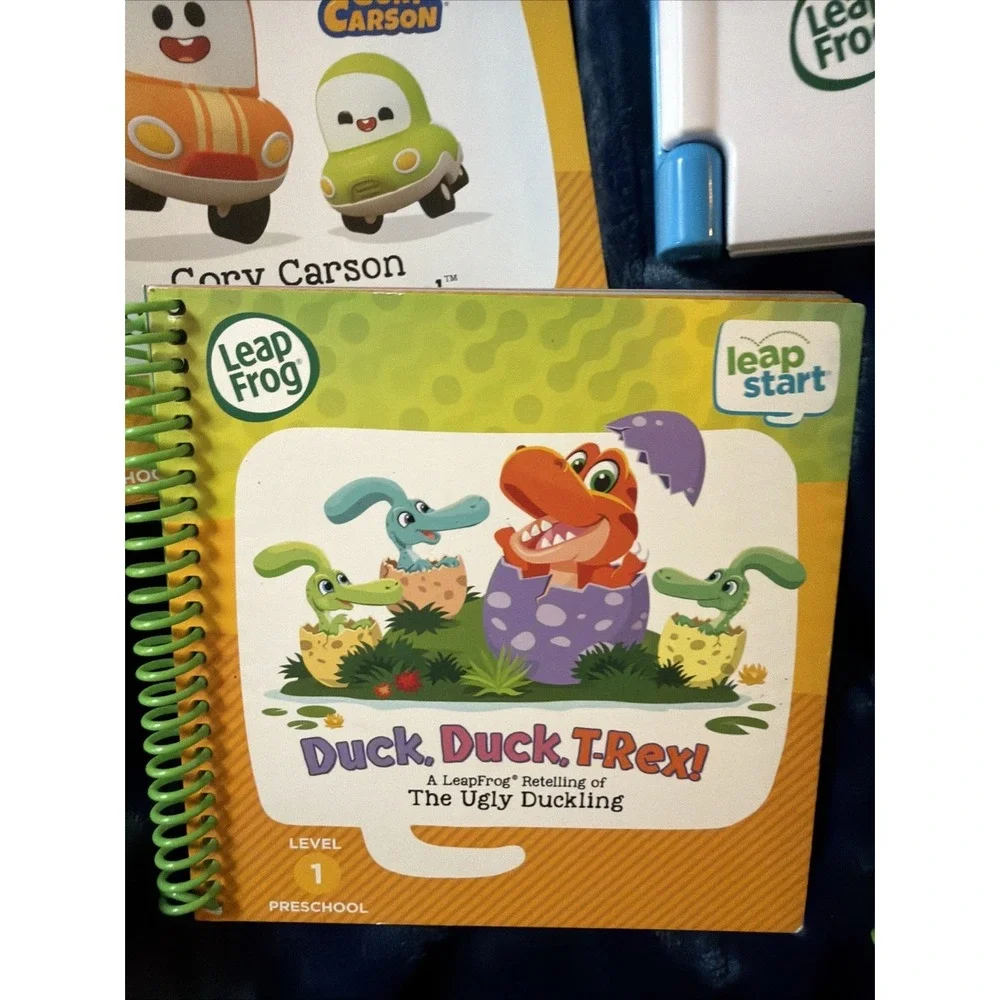 Leap Start Learning System With 4 Books Lot Works Preschool Fort Duck Carson ABC